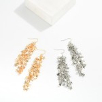 Wholesale linked Metal Stars Drop Earrings L