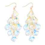 Wholesale glass Crystal Tassel Drop Earring L