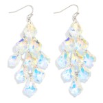 Wholesale glass Crystal Tassel Drop Earring L