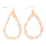 Wholesale beaded Teardrop Earrings Cone Beads Rhinestones L
