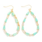 Wholesale beaded Teardrop Earrings Cone Beads Rhinestones L