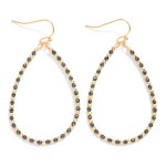 Wholesale faceted Beaded Teardrop Earrings L
