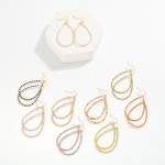 Wholesale faceted Beaded Teardrop Earrings L