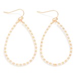 Wholesale faceted Beaded Teardrop Earrings L