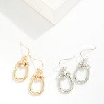 Wholesale metal U Link Drop Earrings L