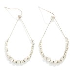 Wholesale metal Teardrop Drop Earrings Geometric Bead Details L