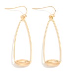 Wholesale metal Cone Drop Earrings Barrel Bead Detail L