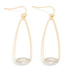 Wholesale metal Cone Drop Earrings Barrel Bead Detail L