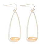 Wholesale metal Cone Drop Earrings Barrel Bead Detail L