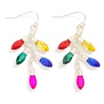 Wholesale rhinestone Christmas Lights Drop Earrings L