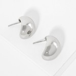 Chunky Metal Tone Half Hoop Earrings 

- Gold Dipped
- Approximately .75" L