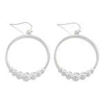 Wholesale metal Hoop Drop Earrings Starburst Details L