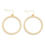 Wholesale metal Drop Hoop Earrings Starburst Detail