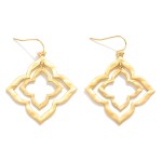 Wholesale nesting Metal Clover Drop Earrings L