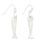 Wholesale metal Fish Drop Earrings L