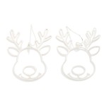 Wholesale metal Reindeer Hoop Drop Earring L