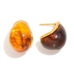 Wholesale acetate Teardrop Hoop Post Drop Earrings Stainless Steel L