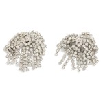 Wholesale rhinestone Tassel Post Drop Earrings L