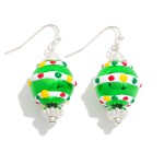 Wholesale metal Christmas Ornament Drop Earring L