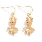 Wholesale metal Fish Drop Earrings L