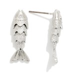 Wholesale metal Fish Post Drop Earrings L