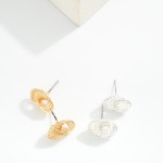 Wholesale metal Infinity Knot Stud Earring D