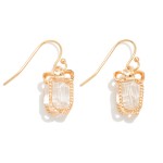 Wholesale faceted Bead Christmas Present Drop Earrings L