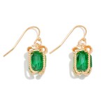 Wholesale faceted Bead Christmas Present Drop Earrings L