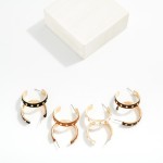 Wholesale metal Leather Hoop Drop Earrings Gold Tones D