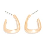 Wholesale metal Square Hoop Earrings D