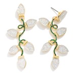 Wholesale rhinestone Christmas Lights Drop Earrings L