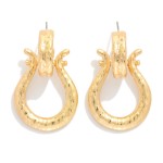 Wholesale metal Circle Door Knocker Drop Earring L
