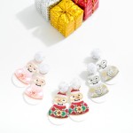 Wholesale glitter Acetate Snowman Post Drop Earrings Pompom Post L