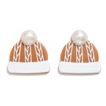Wholesale acetate Beanie Post Drop Earrings Pearl L