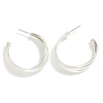 Wholesale metal Layered Hoop Drop Earrings D