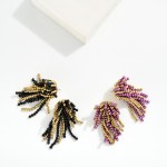 Wholesale two Bead Tassel Drop Earrings L