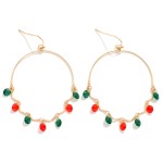 Wholesale metal Wire Half Hoop Drop Earring Linked Rhinestone Dangle Details L