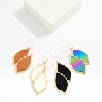 Wholesale leather Teardrop Drop Earrings L