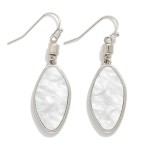 Wholesale metal Oval Drop Earrings Pearl L