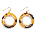 Wholesale linked Acetate Hoop Drop Earring L