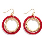 Wholesale linked Acetate Hoop Drop Earring L