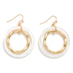 Wholesale linked Acetate Hoop Drop Earring L