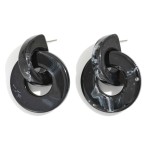 Wholesale chunky Linked Acetate Post Drop Earrings L