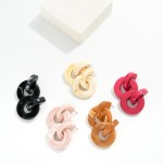 Wholesale chunky Linked Acetate Post Drop Earrings L
