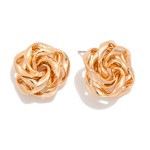 Wholesale metal Big Knot Stud Earring L