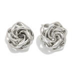 Wholesale metal Big Knot Stud Earring L