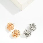 Wholesale metal Big Knot Stud Earring L