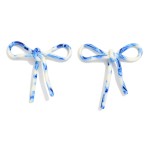 Acetate Bow Post Drop Earrings 

- Approximately 1.5" L