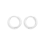 Wholesale metal Hinged Huggie Hoop Earrings Stainless Steel Water Resistant D