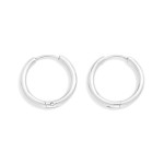 Wholesale metal Hinged Hoop Earrings Stainless Steel Water Resistant D